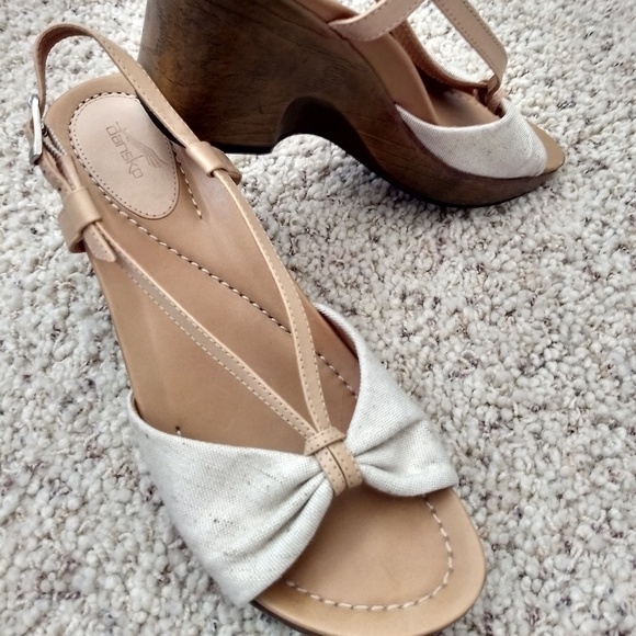 Dansko Shoes - Dansko Linen & Leather Sandal Sz 39